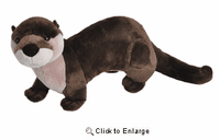 12" Stuffed River Otter