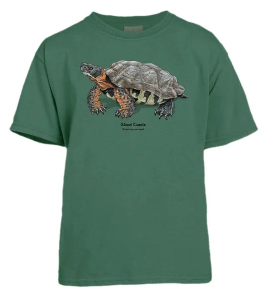 Wood Turtle Maine Audubon Logo Youth T-Shirt