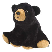 8" Stuffed Black Bear