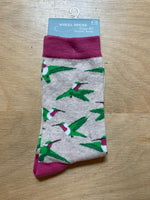 Wheel House Sock - Hummingbirds