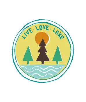 Fun Folks: Live, Love, Lake Vinyl Sticker