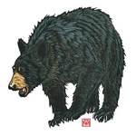 Fun Folk: Bear Vinyl Sticker