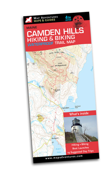 Camden Waterproof Hiking & Biking Trail Map