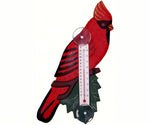 Cardinal on Branch Small Window Thermometer