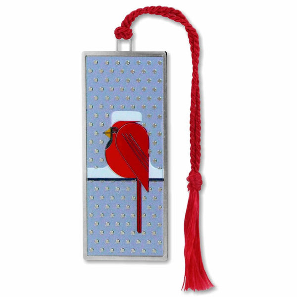 Charley Harper Cool Cardinal Metal Bookmark