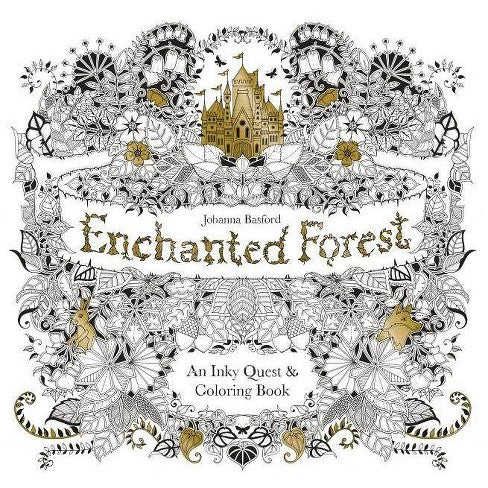 Enchanted Forest: An Inky Quest and Coloring book