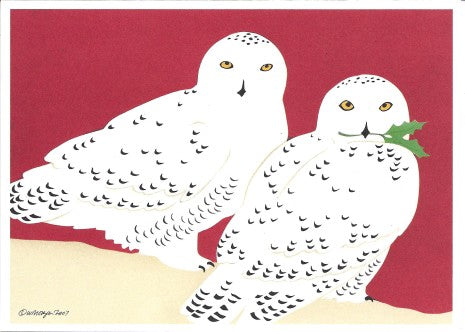 Crane Creek Holiday Cards Boxed-Snowy Owls