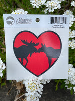 Moose Love Couple Decal by Of Moose & Mountain