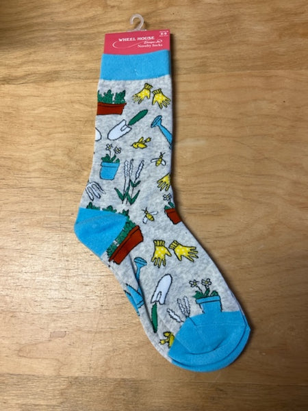 Wheel House Socks - Garden Blue