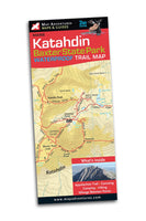 Katahdin- Baxter State Park Waterproof Trail Map