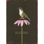 Blessed Card with Hummingbird
