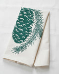 Pine Cone Tea Towel By Hearth and Harrow - Green