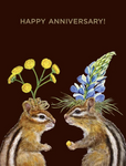Happy Anniversary Chipmunks Card