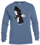 Steller's Sea Eagle Maine Audubon Logo Long Sleeve T-Shirt