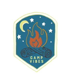 Fun Folks: Camp Vibes Vinyl Sticker