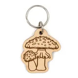 Nature-themed Wooden Keychain