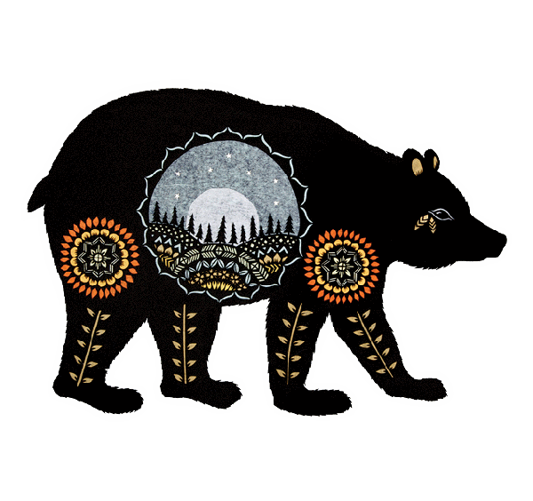 Fun Folks: Bear Vinyl Sticker