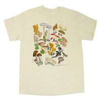 Mushrooms Adult T-Shirt in Natural