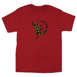 Salamander Organic Adult Maine Audubon Logo T-Shirt - Brick