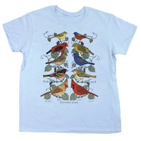 Songbird Pairs Maine Audubon Logo Ladies T-Shirt