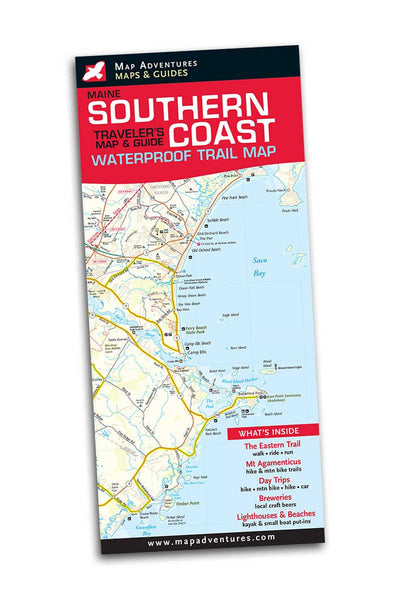 Maine Southern Coast Waterproof Traveler’s Map & Guide